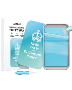 Enduring Stickiness Putty Wax for Diamond Art Kits for Adults,Strong Stickiness Clay Glue with Slide Storage Box for Diamond Painting Accessories and Tools