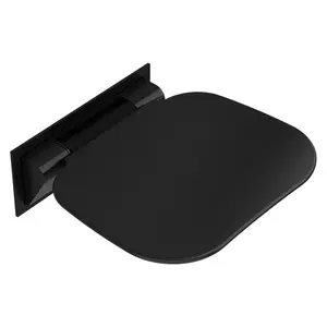 Summervibes Wall Mounted Foldable Shower Seat, 440lb Capacity, Tile-Crack Prevention Design for Bathroom Remodel, A380 Aerospace Aluminum Base, Soft-Close Mechanism, Ideal for pregnant women, Seniors, Pet owners, And people with limited mobility