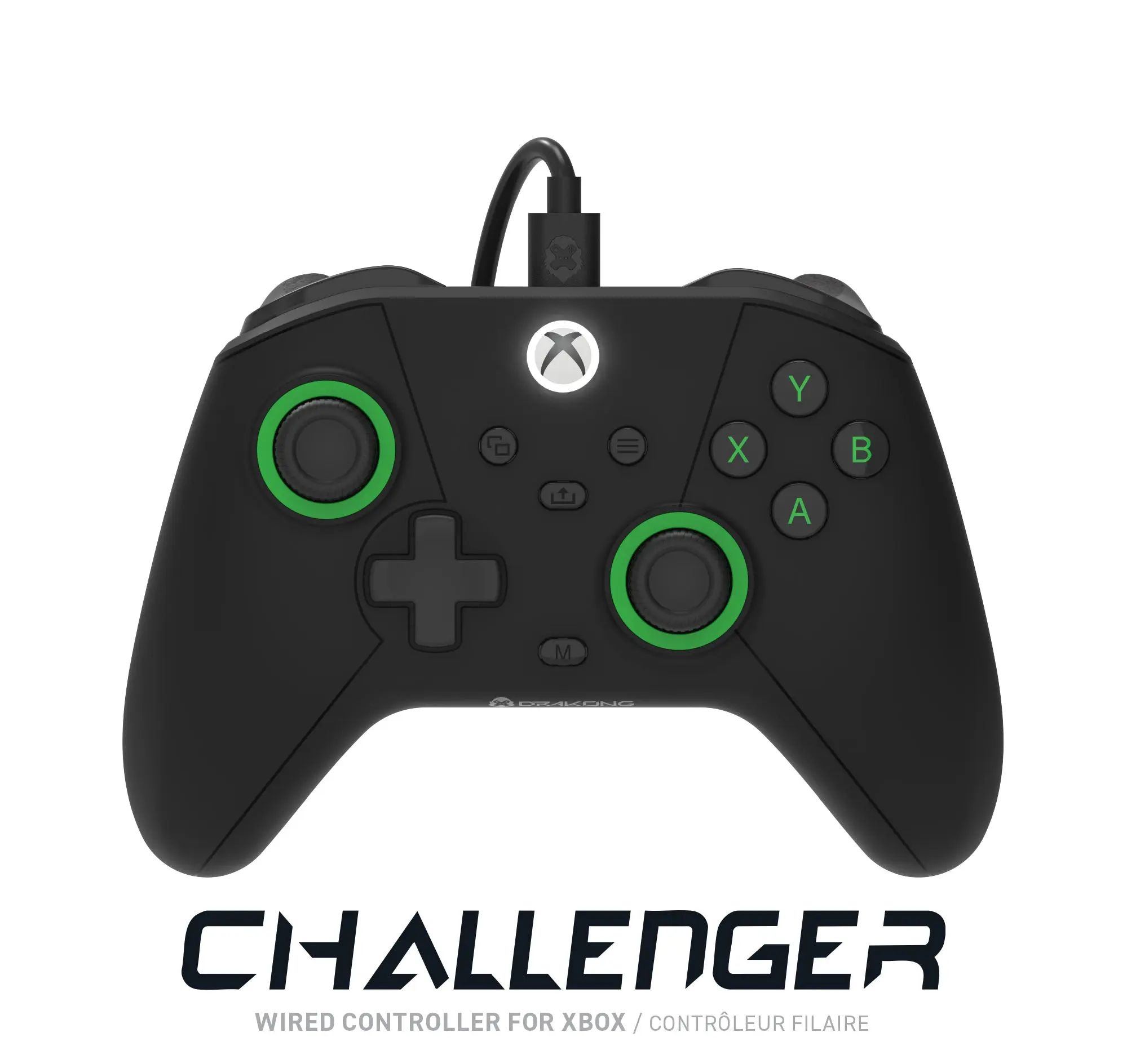 Drakong The Challenger Wired Controller for XBOX, Hall Effect Sticks & Triggers, Programable Back Buttons, USB C, Aux Input, Laser Textured Grip, Low Latency