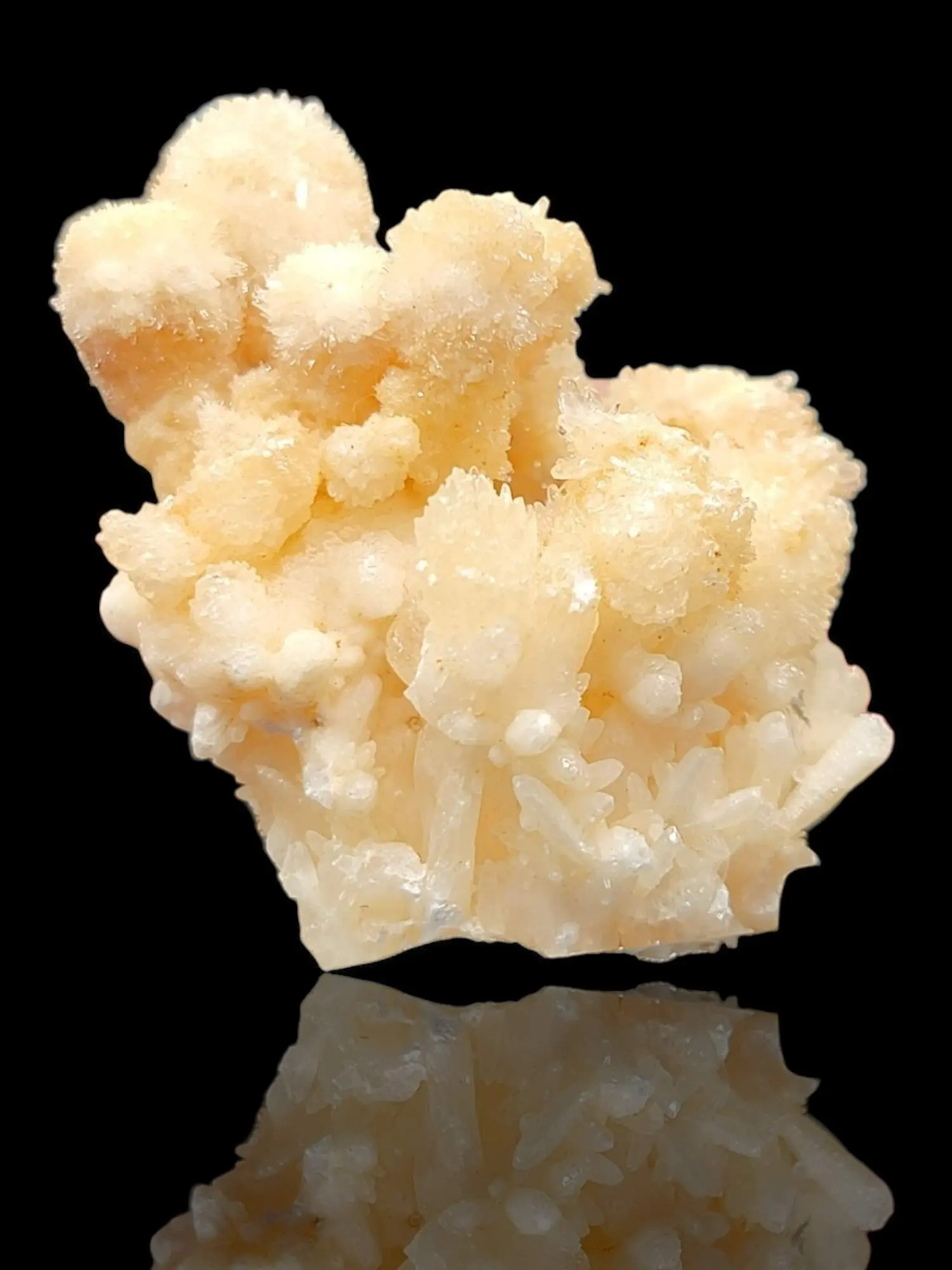 Aragonite Natural Crystal Display Box with Museum Grade Putty