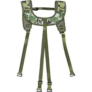 Archerest Tree Saddle Suspenders Hunting, Suspenders Saddle Shoulder Strap with Heavy Duty Clips, Adjustable Fits All Tree Saddles with Molle Loops Accessories for Men Women
