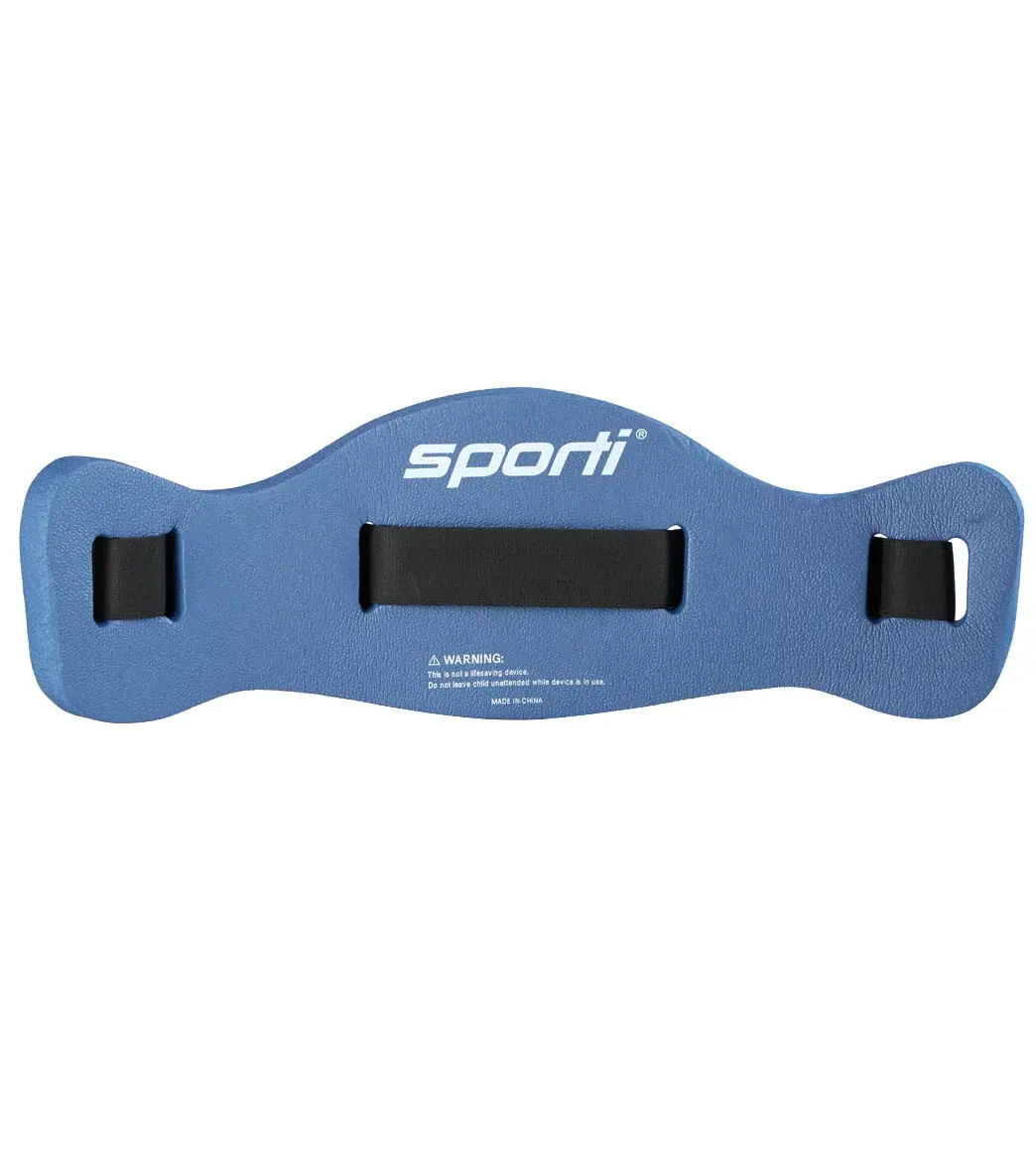 Sporti Premium Aquatic Fitness Swim Float Jog Belt - L/XL EVA Foam Training Gear, Closed Cell High Density, Chlorine-Resistant, Adjustable, Contoured Lower Back Fit, Buoyant, Soft Aquatic Support for Swimming Workouts (Not Life-Saving)