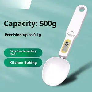 Digital Measuring Spoon, High Accuracy Kitchen Food Scale for Baking, Baby Formula, Pet Food, with LCD Display Utensils Single Scoop