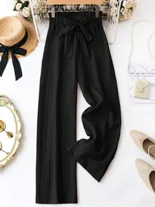 Women's Elegant Casual Pants, Stylish Ladies' Fashion Bottoms, Comfortable and Trendy Minimalist Design, Perfect for Daily Wear