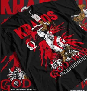 GOW4 Omega T-shirt, Vintage Style, Graphic Tee, Streetwear for Fans