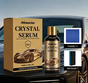 9H+ Car Crystal Coating Original Liquid, Ceramic Coating. It adopts advanced ceramic technology and has the characteristics of dustproof, waterproof and long-lasting luster. Capacity: 100ml.