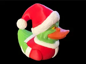 Grinchy Duck 3D Printed Duck Collectible Plastic Figurine for Jeep Lovers