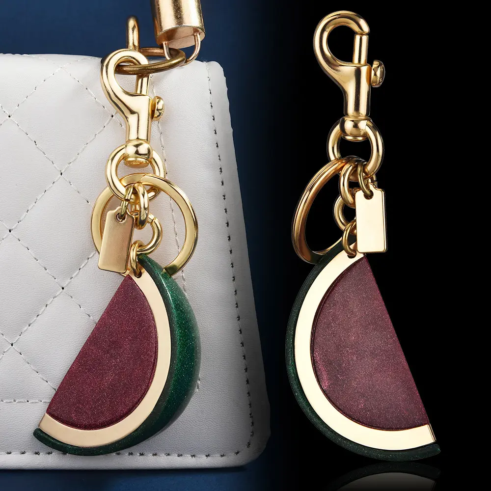 New Watermelon Pendant Keychain Bag Pendant Women's Bag Accessories Exquisite Car Keychain Cross-border Wholesale Pendant custumes tiny  trinkets