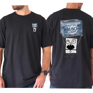 [Sale Up To 30%] Busch Light Doodlebob T-Shirt For Men And Women â€“ Double Sided Graphic Printed, Unisex Classic Cotton Shirt, Perfect Busch Light And Doodlebob Apparel