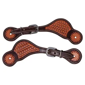 Schneiders Basketweave Spur Straps Schneiders Basketweave Spur Straps