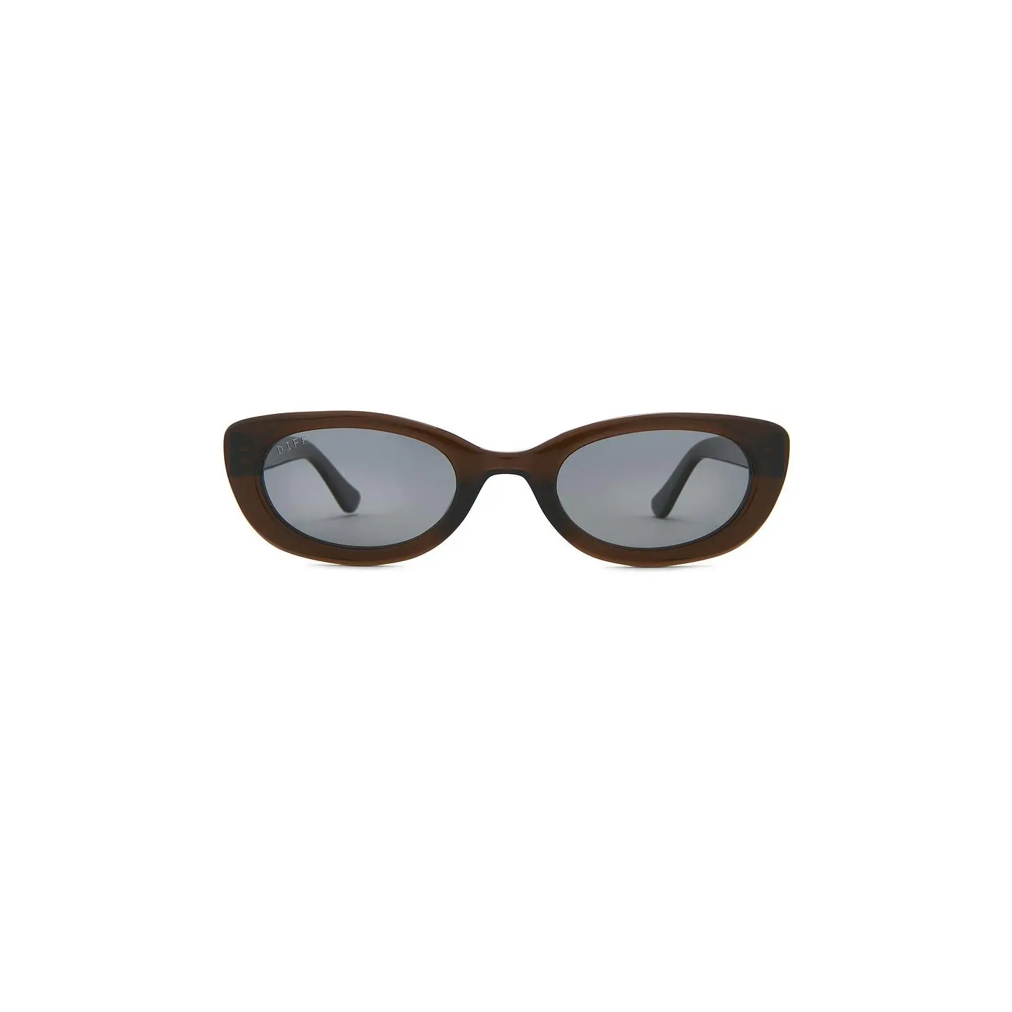 DIFF EYEWEAR X Jojo Fletcher Cat Eye Sunglasses in Chocolate Crystal & Grey