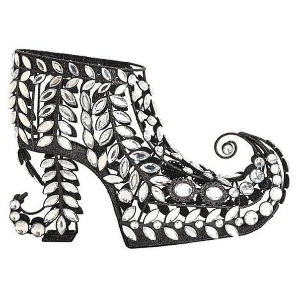 August & Leo 7.5" Jeweled Witch Boot