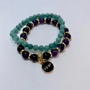 Virgo powerful zodiac crystal bracelet set