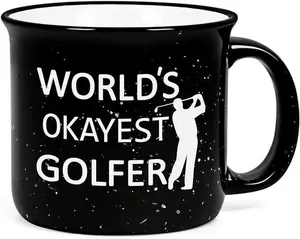 Cabtnca Golf Gifts for Men, Gifts for Golfers Men, Worlds Okayest Golfer, Golf Mug, Funny Golf Gifts for Men Dad, Fathers Day Golf Gifts, Golf Cup, Golf Gag Gifts