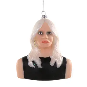 Cody Foster Glass Donatella Versace Ornament