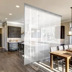 Winter 6-Panel Single Rail Panel Track Extendable 48"-84"W, Panel width 15.75" - 50% LIGHT-FILTERING