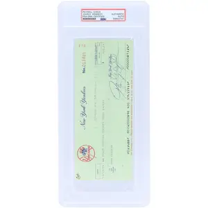 John E. Kennedy New York Yankees Autographed Check from November 15, 1984 - PSA 84942741 - Fanatics Authentic Certified