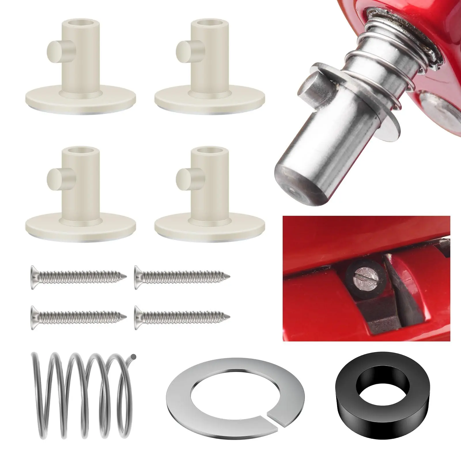 Quick Install Spring And Washer & Tilt Head Mixers Attachments Stand Mixer Attachment Holders Kit For Kit-chenaid  Rubber Plug Solves The Bouncing Problem Of Kithen-aid
