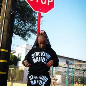 Stacking bands hoodie Black