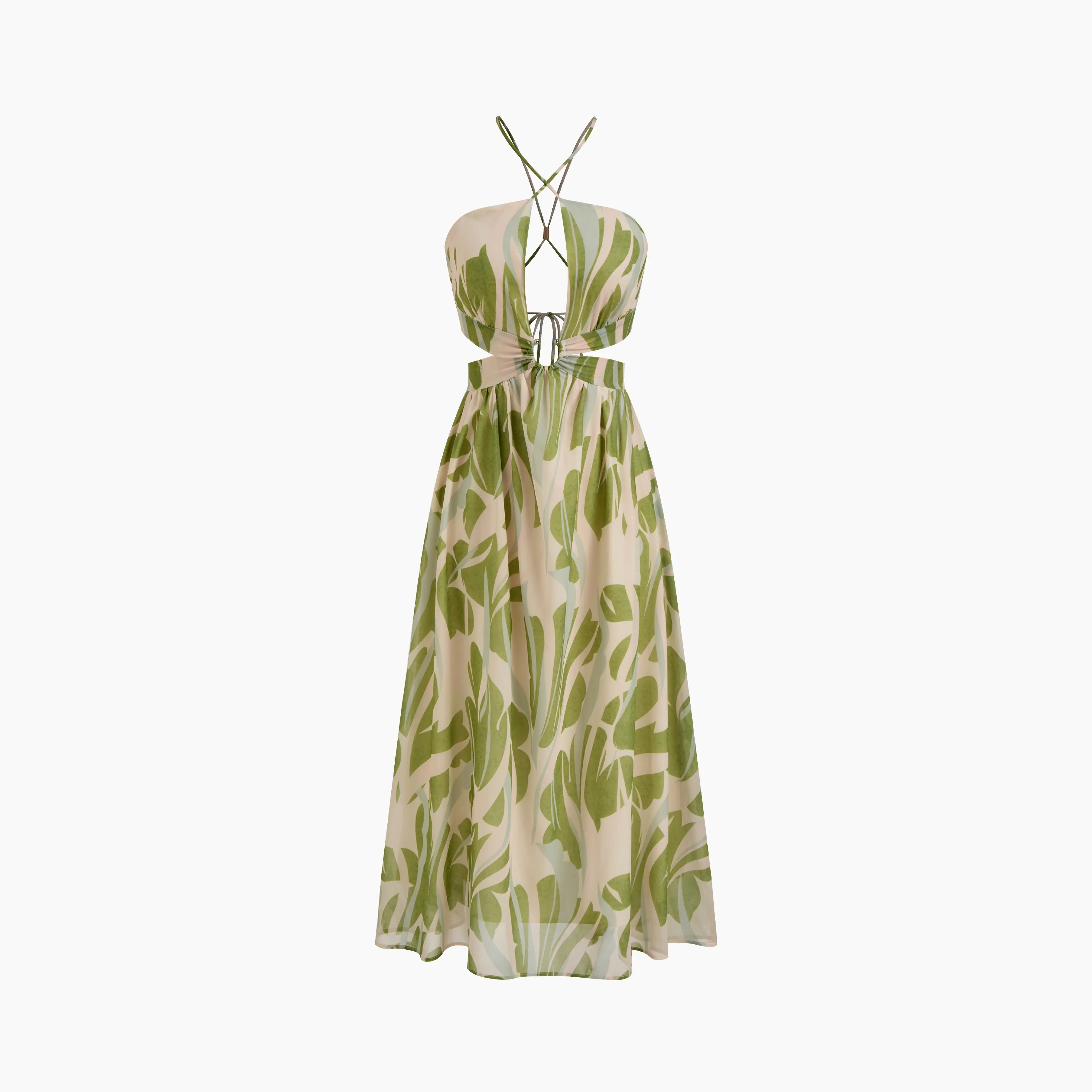 sachin and babi light blue dress New Look Plus Size Black Ditsy Chiffon Midi Dress main image 0