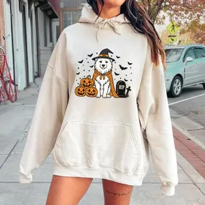 American Eskimo Dog Halloween Shirt, Spooky Whippet Witch Shirt, Pumpkin American Eskimo Dog, Halloween Dog Lover Gift, Timeless