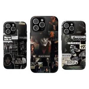 Black Phone Movie Phone Case, Suitable for iPhone 17-11 Pro Max/Plus and  Samsung Galaxy S23-25