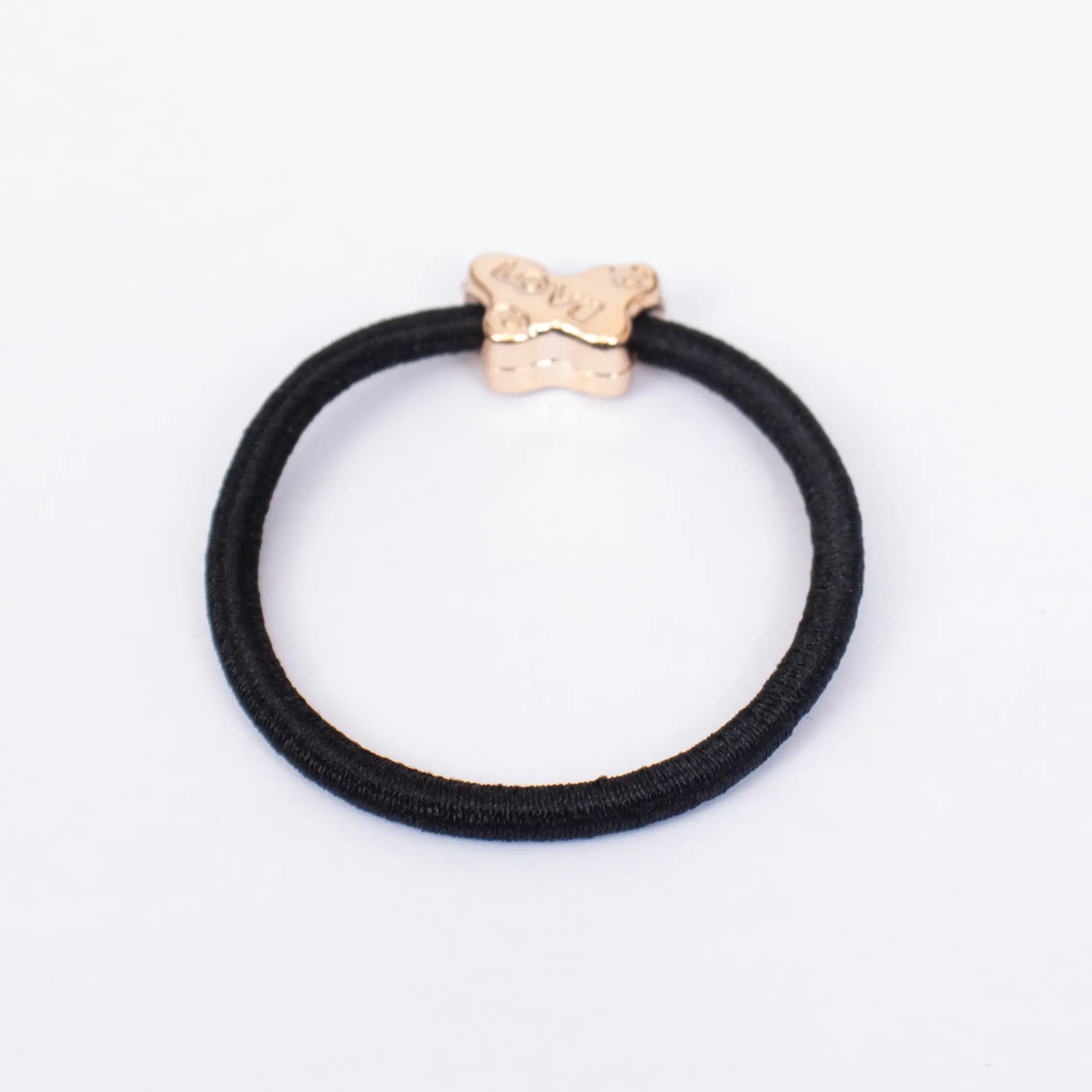 eullair Thick Black Hair Tie for Women, Solid Elastic Rubber Anti-Fall Hairband for Strong Hold and No-Snag Styling, Hair Styling Products, Female