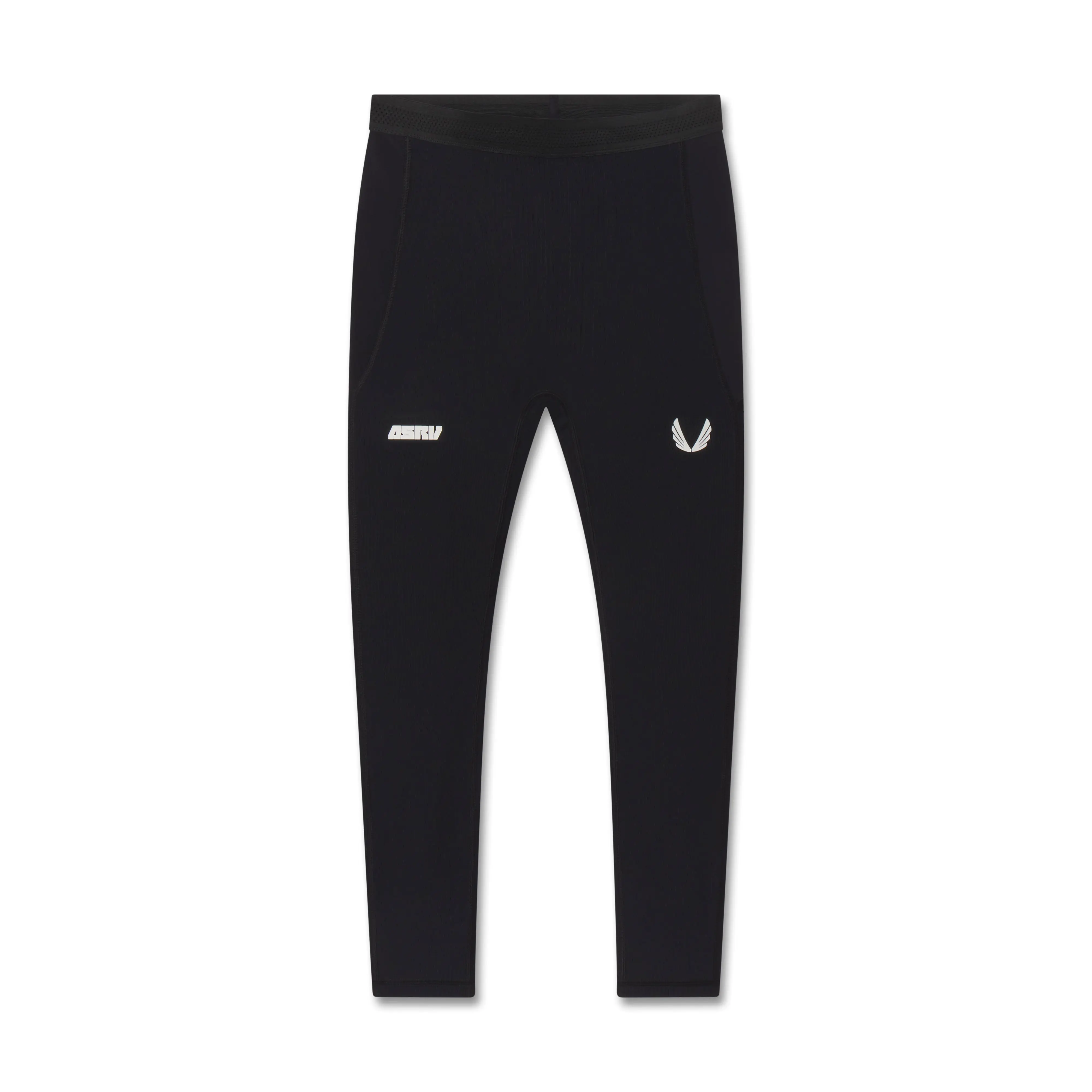 1146. Lycra® Ribbed Running Tight - Black