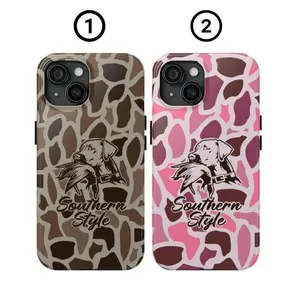 Camo Couple Old School Phone Case - Durable Tough Case For iphone 17 pro case iphone 16 pro max case 15 14 13 12 11 & Samsung S25 S24 S23 Ultra Fe, Gift for Tech-Savvy Individuals