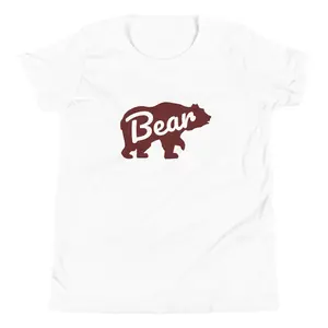 Bear Silhouette Youth Short Sleeve T-Shirt