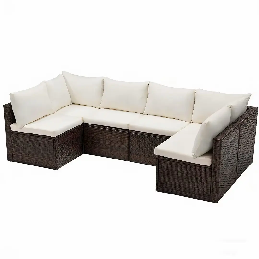 Brown - no coffee table