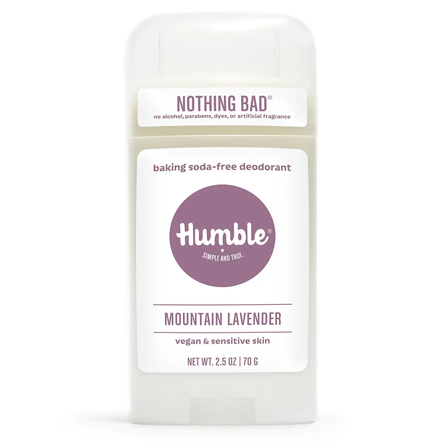 Humble Brands Always Alumium Free Vegan & Sensitive Skin Mountain Lavender Deodorant 2.5oz