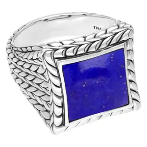 Tiffany Kay Studio Sterling Herringbone Lapis Ring