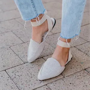 Womens flat with ankle strap- Wanderlust