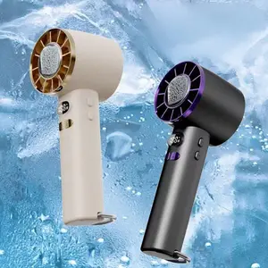 Portable Handheld Fan, USB Rechargeable Digital Display Cooling Fan, Multifunctional Fan for Home Office Outdoor, Household Appliances