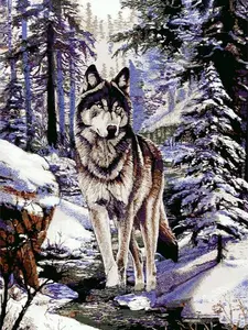 Super Soft Luxury Queen Size Wolf Design Blanket One Ply Flat Weave Polyester Material Cozy Comfort Bedding