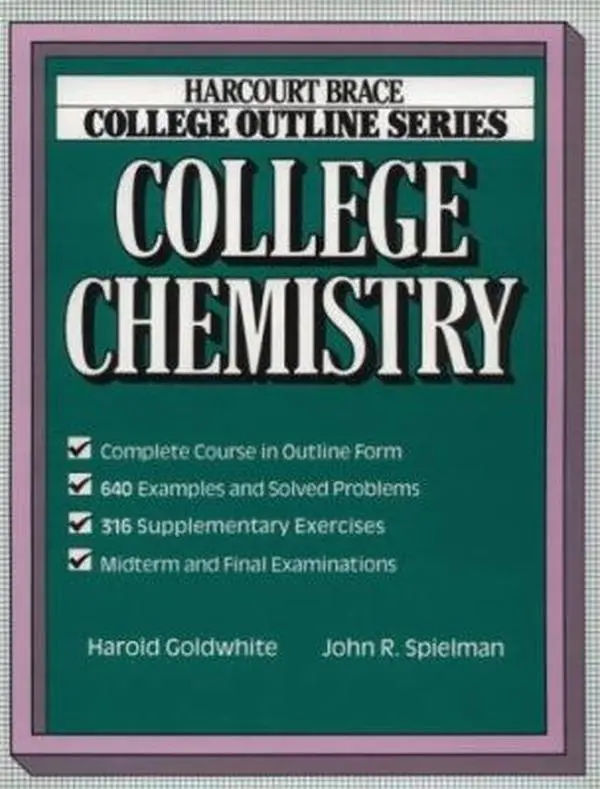 Used College Chemistry Science Book - English Language Textbook, Clean Pages, Very Good Condition Paperback Study Aid by Harold Goldwhite, John R. Spielman