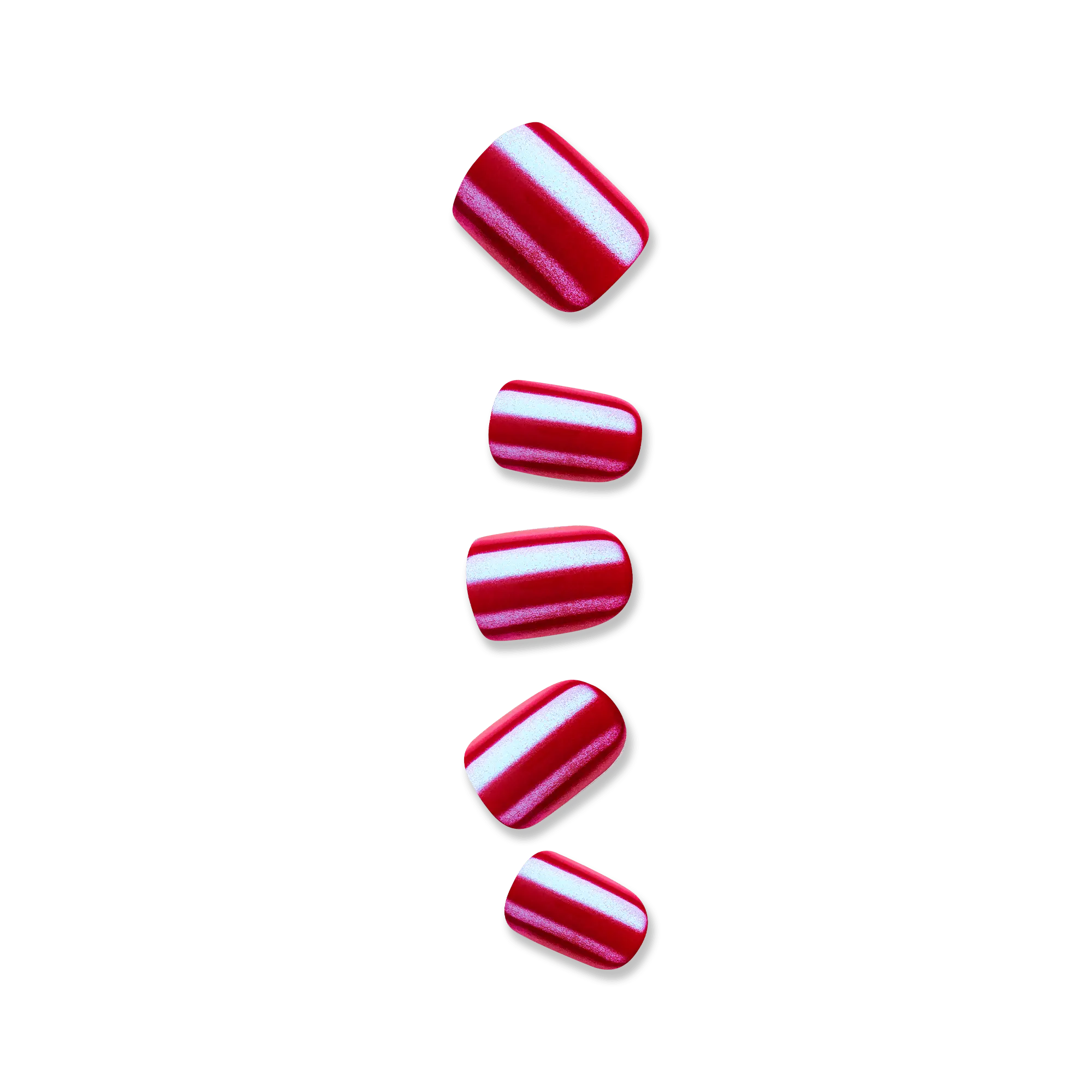 colorFX by Impress No Glue Fake Press On Nails - This City | Solid, Red, Short, Squoval, Manicure