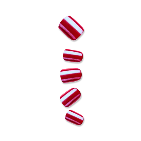 colorFX by Impress No Glue Fake Press On Nails - This City | Solid, Red, Short, Squoval, Manicure