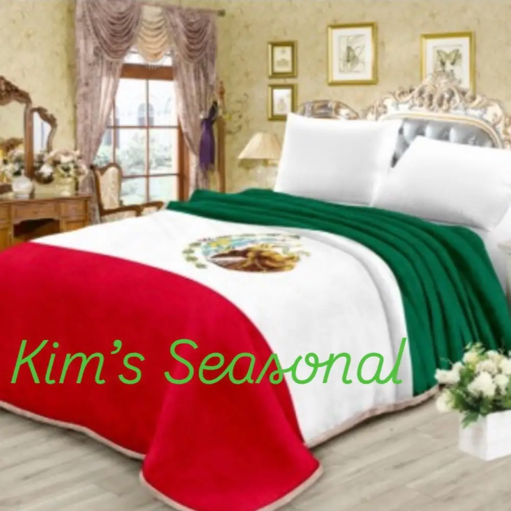 Mexican Flag Blanket - Soft and Cozy Fleece Blanket mexican blanket blanket