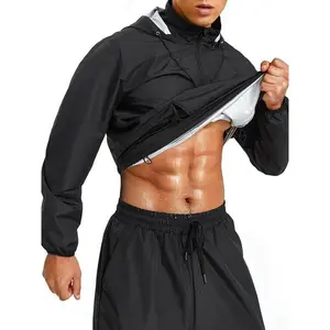 Men's Solid Pocket Drawstring Sports Jacket, Regular Fit Long Sleeve Half Zip Up Outerwear for Gym Workout Running, Casual Sportswear for Men