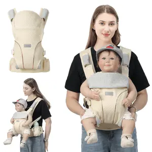 Beibao Baby Carrier Newborn to Toddler, Lightweight Ergonomic 7-44 lbs Newborn Carrier with Head Support, Easy to Wear Hands Free Infant Carrier for 0-36 Months Adjustable Ergonomic Carrier