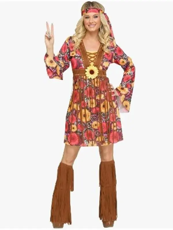 Flower Power - Hippie - 1960's - Costume - Women - 2 Sizes