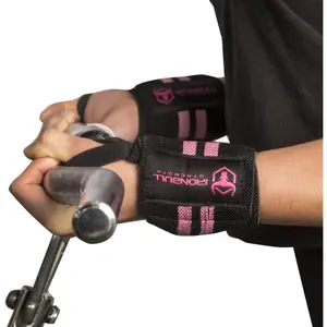 Women Wrist Wraps with Thumb Loops - 12" Professional Grade - Wrist Support Brace and Compression for  , Weight Lifting, Powerlifting,