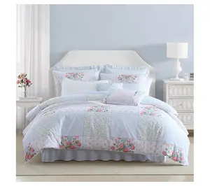 Laura Ashley Hope Patchwork King Comforter ShamSet