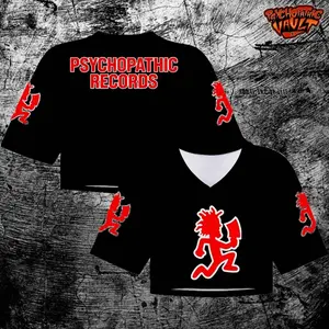 Hatchetman Womens Crop Top Jersey ICP Juggalo Jersey