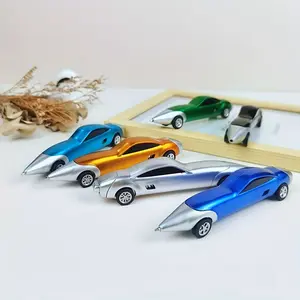 Cute Car Shape Retractable Ballpoint Pen, 1.0mm Fine Point Novelty Pen for Kids & Students, Fun Stationery Gift for School/Office, Random Color