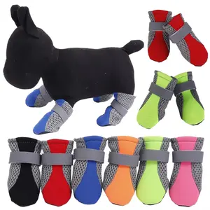 Waterproof Dog Rain Boots, Soft Sole Pet Shoes, Outdoor Wearable Footwear for Puppy Cat Chihuahua Small Pets