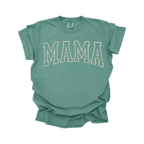 Fall Mama Puff Comfort Colors Tee