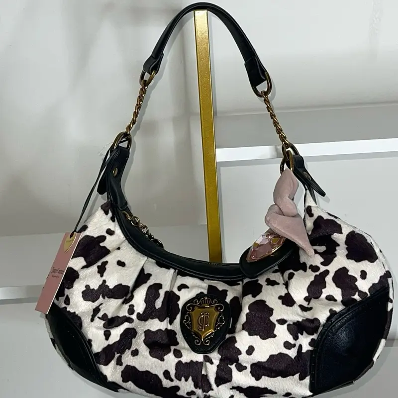 Juicy Couture Cow Print Shoulder Bag Juicy Couture Cow Print Shoulder Bag